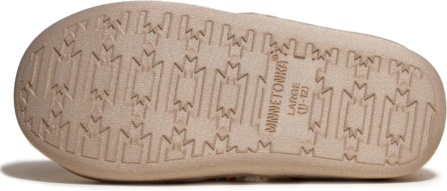 Minnetonka Daina – Indoor Cozy House Slippers for Kids with Cushioned Memory Foam Insole and Soft Fuzzy Lining