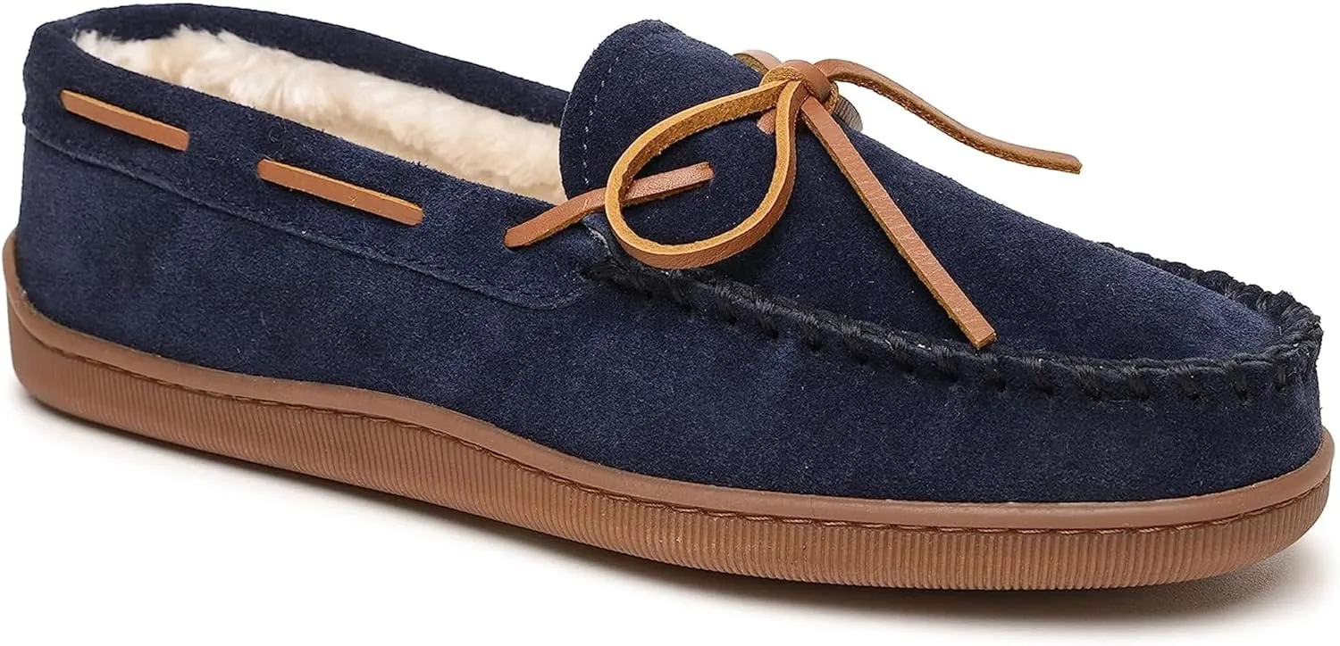 Minnetonka Men's Pile Lined Hardsole Slipper