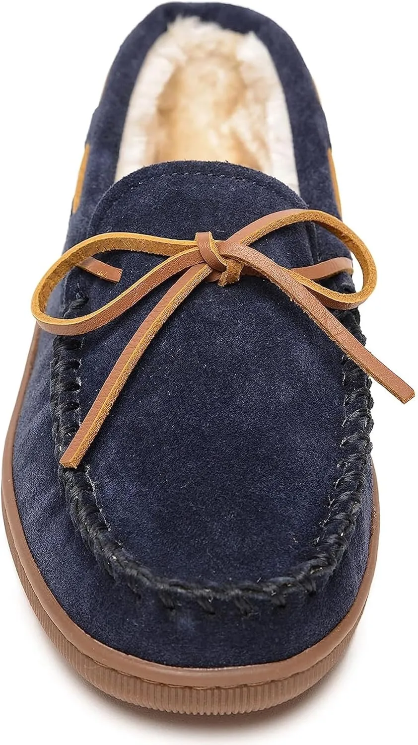 Minnetonka Men's Pile Lined Hardsole Slipper