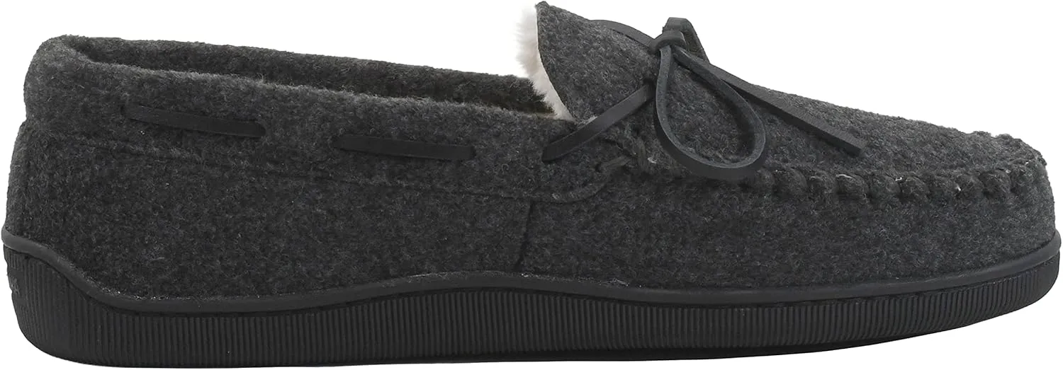 Minnetonka Men's Pile Lined Hardsole Slipper