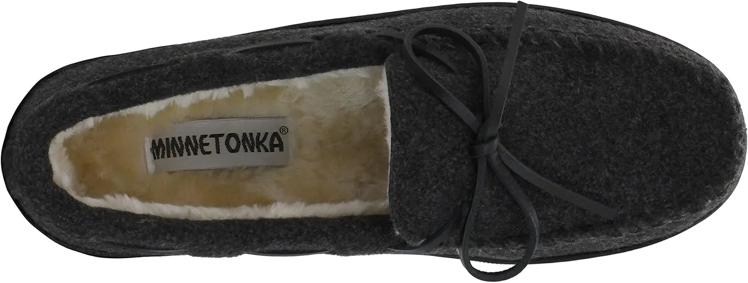 Minnetonka Men's Pile Lined Hardsole Slipper