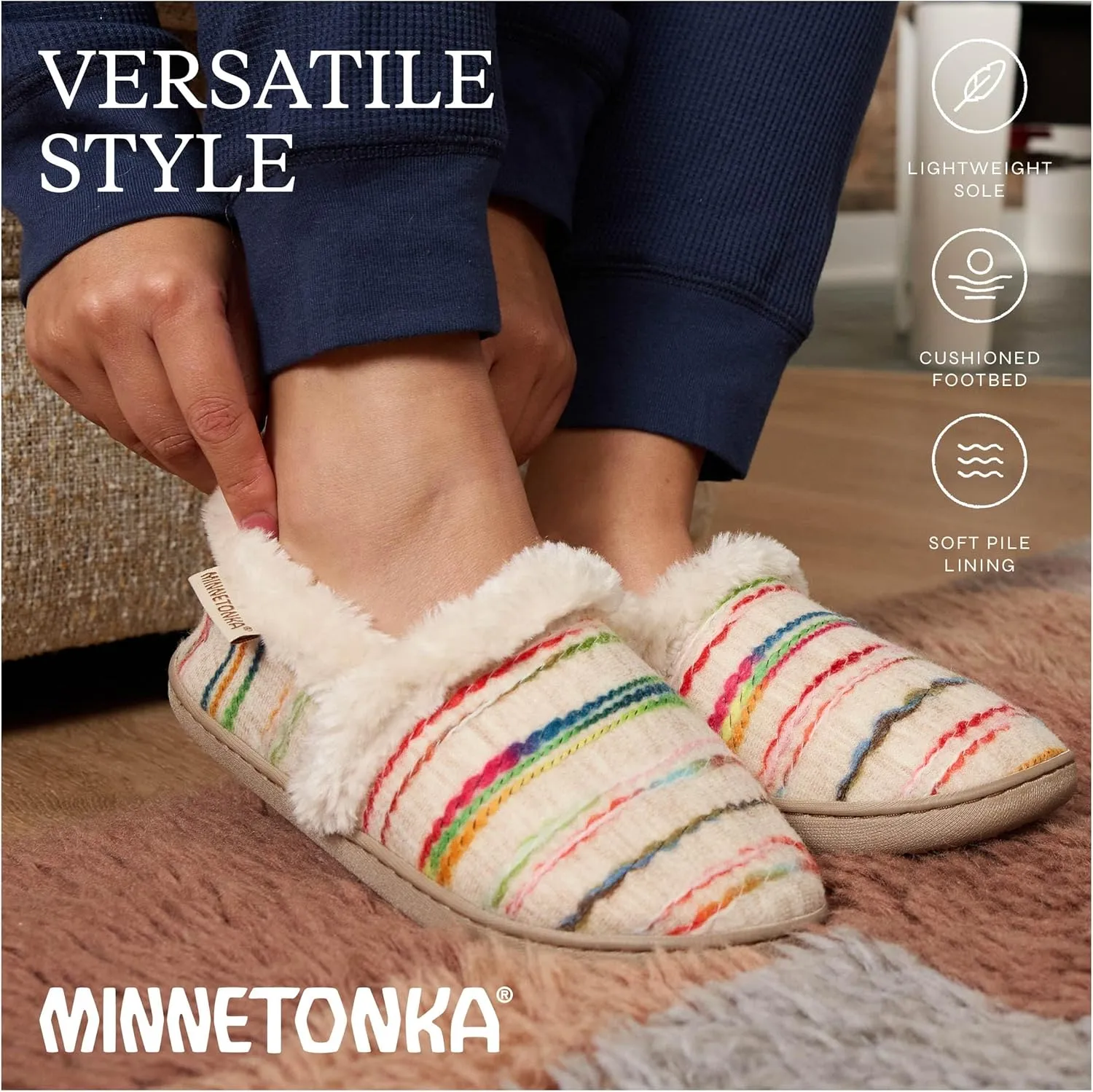 Minnetonka Womens Dina Slipper