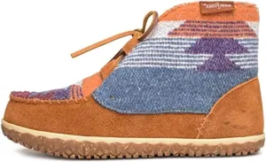 Minnetonka Women's Torrey Laceup Bootie Slippers, Brown Multi, 7.5 M US