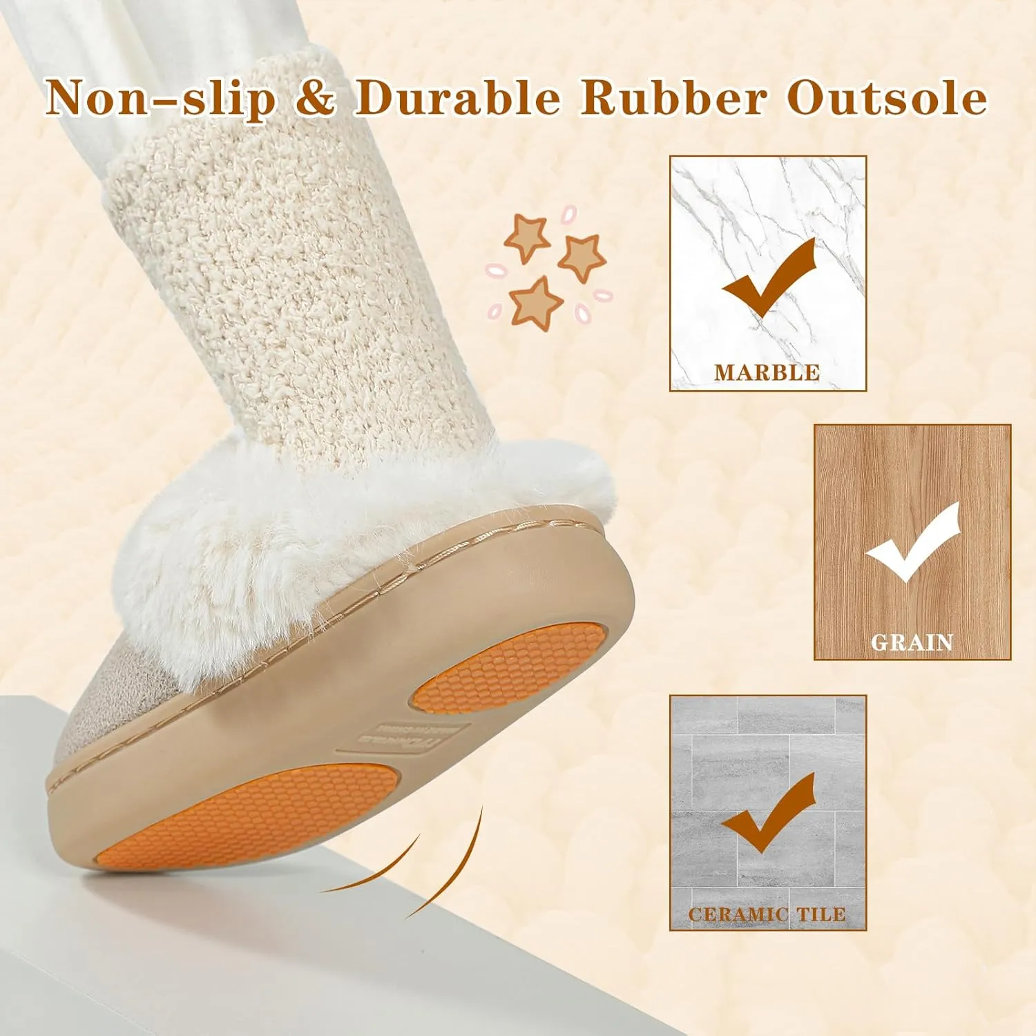 MK MATT KEELY Girls Boys Slippers Kids Fuzzy House Slippers Baby Toddlers Non-Slip House Shoes Winter Warm Soft Plush Indoor Outdoor Slipper for Little Kid Big Kid