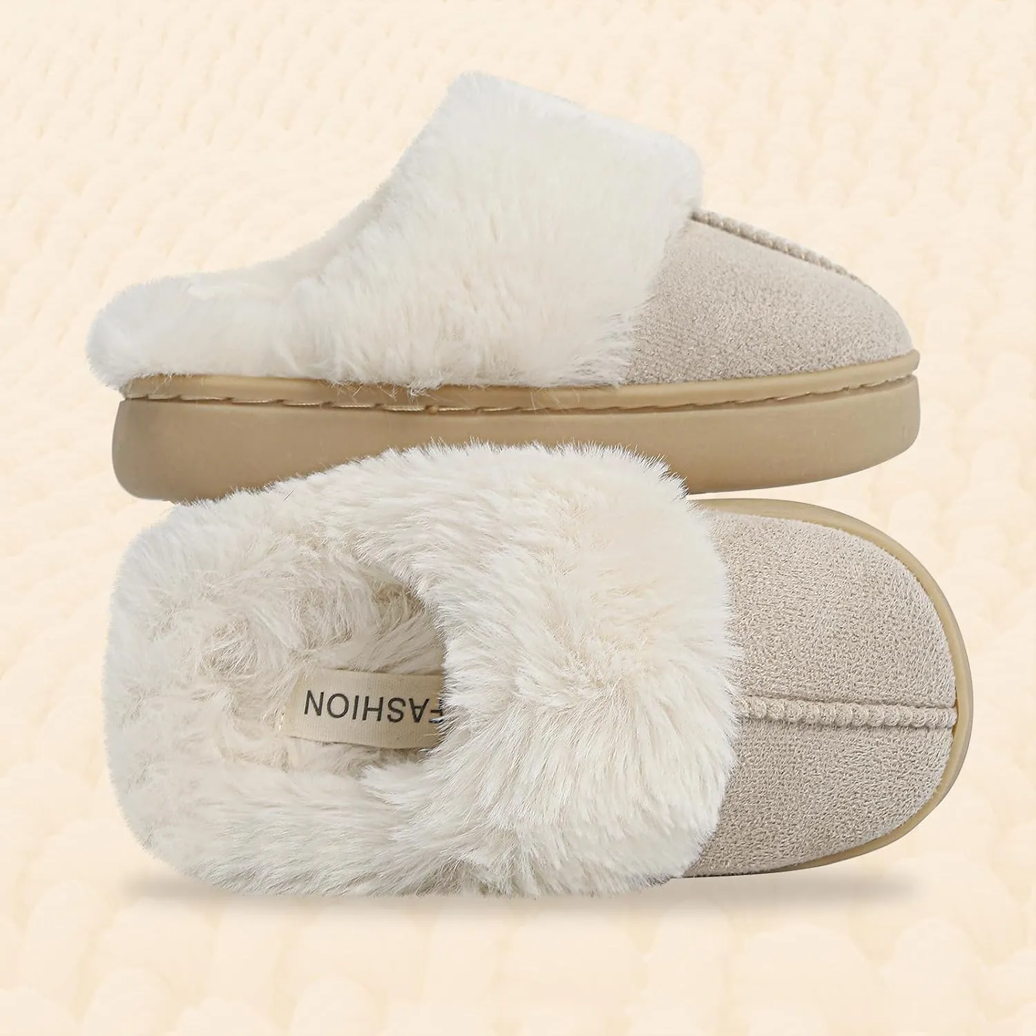 MK MATT KEELY Girls Boys Slippers Kids Fuzzy House Slippers Baby Toddlers Non-Slip House Shoes Winter Warm Soft Plush Indoor Outdoor Slipper for Little Kid Big Kid