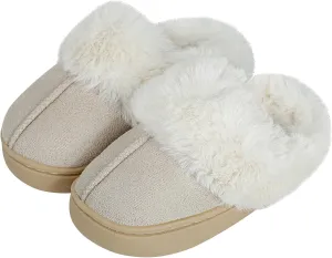 MK MATT KEELY Girls Boys Slippers Kids Fuzzy House Slippers Baby Toddlers Non-Slip House Shoes Winter Warm Soft Plush Indoor Outdoor Slipper for Little Kid Big Kid