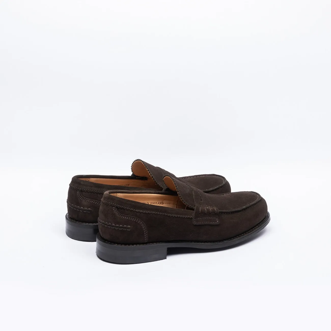 Mocassino penny Cheaney Joseph & Sons Dorking II R in camoscio marrone
