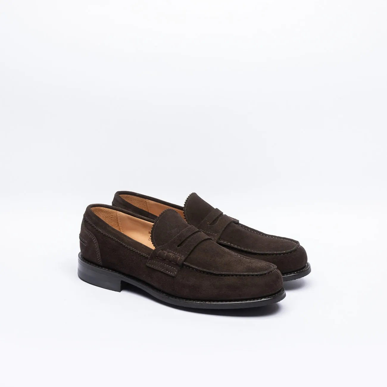 Mocassino penny Cheaney Joseph & Sons Dorking II R in camoscio marrone