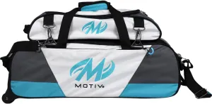 Motiv Ballistix Triple Tote Roller Bowling Bag- Platinum LE