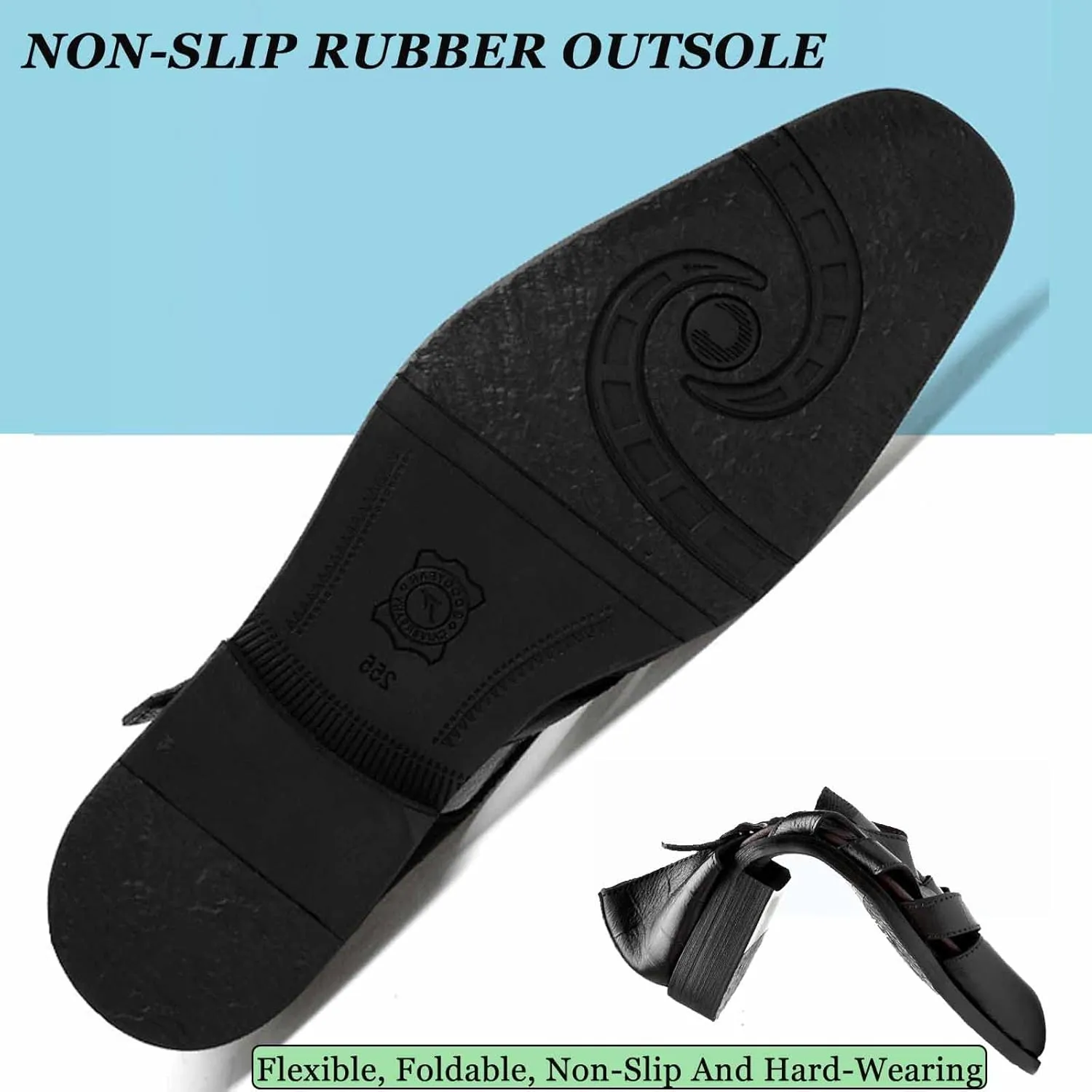 MSYINGL Men's Business Closed Toe Sandals,Ankle Buckle Hollow Out Roman Shoes,Summer Breathable Outdoor Fisherman Beach Sandals