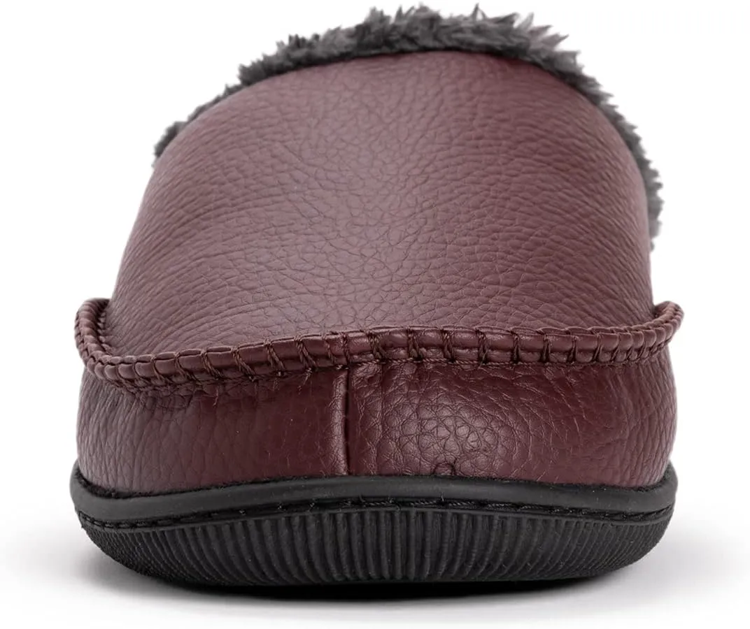 MUK LUKS Men's Faux Leather Clog Slipper