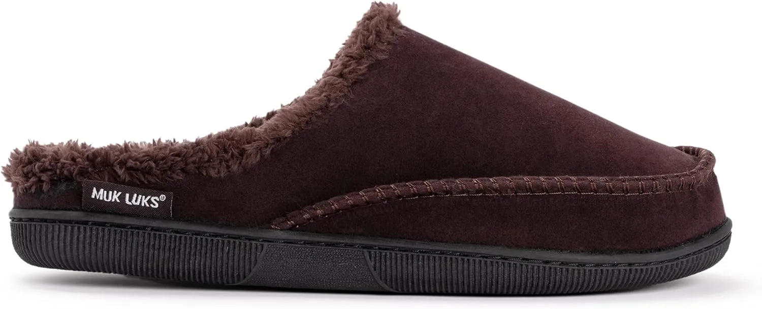 MUK LUKS Men's Faux Suede Clog Slipper