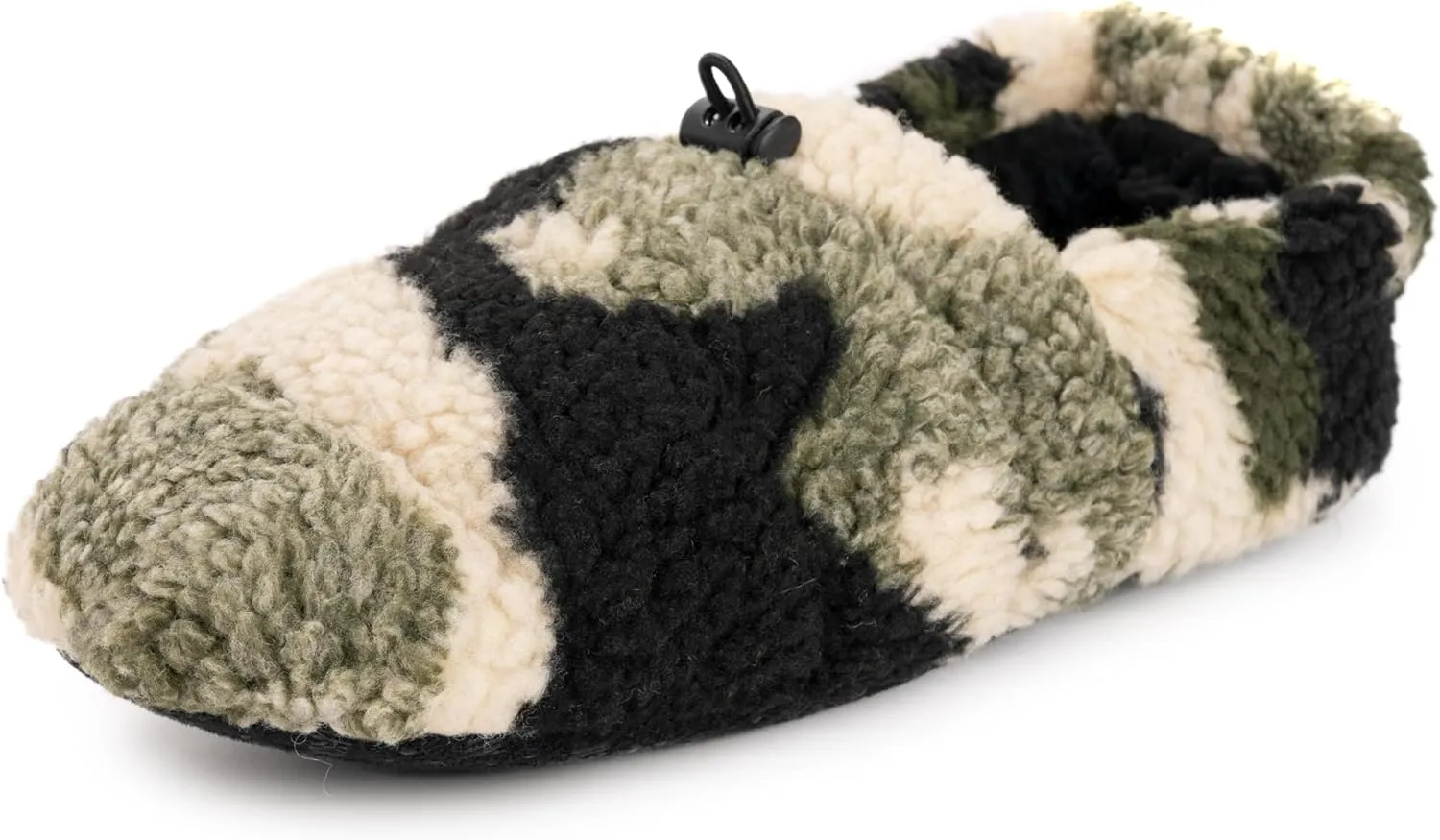 MUK LUKS Men's Quilted Sherpa Toggle Bootie Slipper