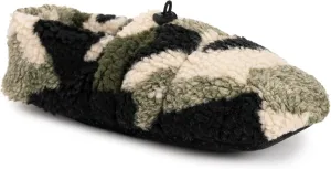 MUK LUKS Men's Quilted Sherpa Toggle Bootie Slipper
