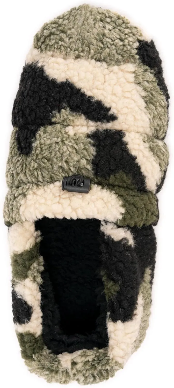 MUK LUKS Men's Quilted Sherpa Toggle Bootie Slipper
