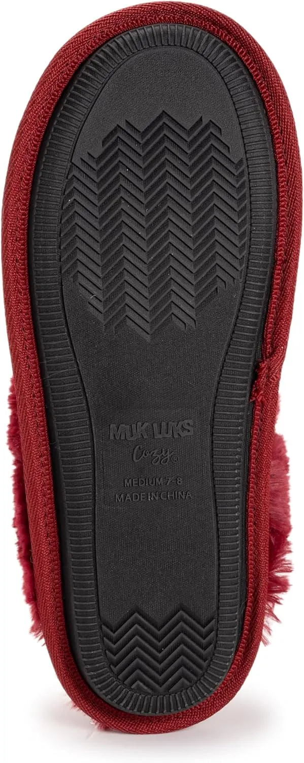 MUK LUKS Women's Angled Sparkle Scuff Slipper