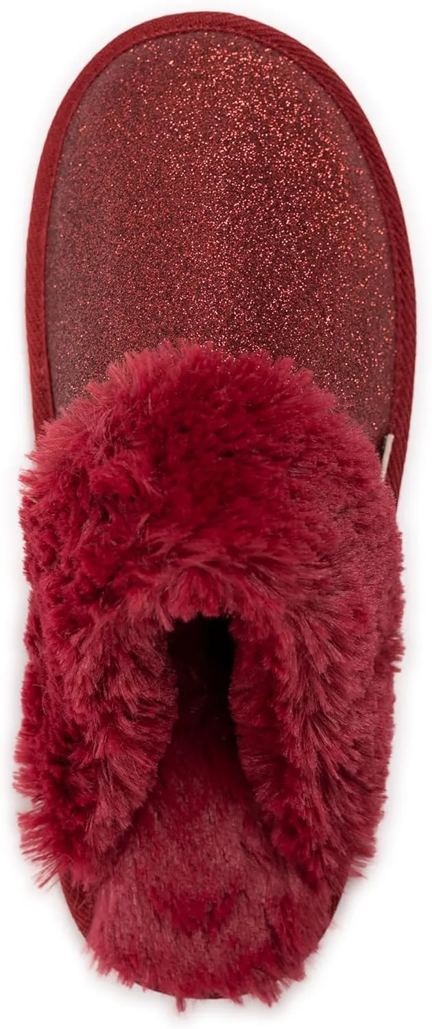 MUK LUKS Women's Angled Sparkle Scuff Slipper