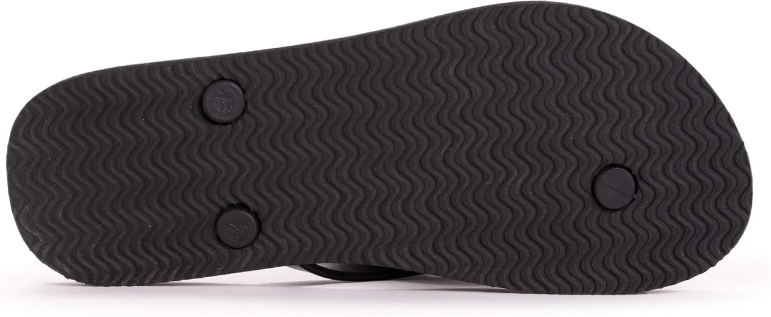 MUK LUKS Women's Shayna Terra Turf-Black Flat Sandals