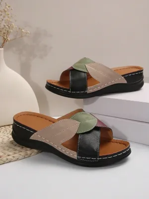 Multi-color comfy sandal