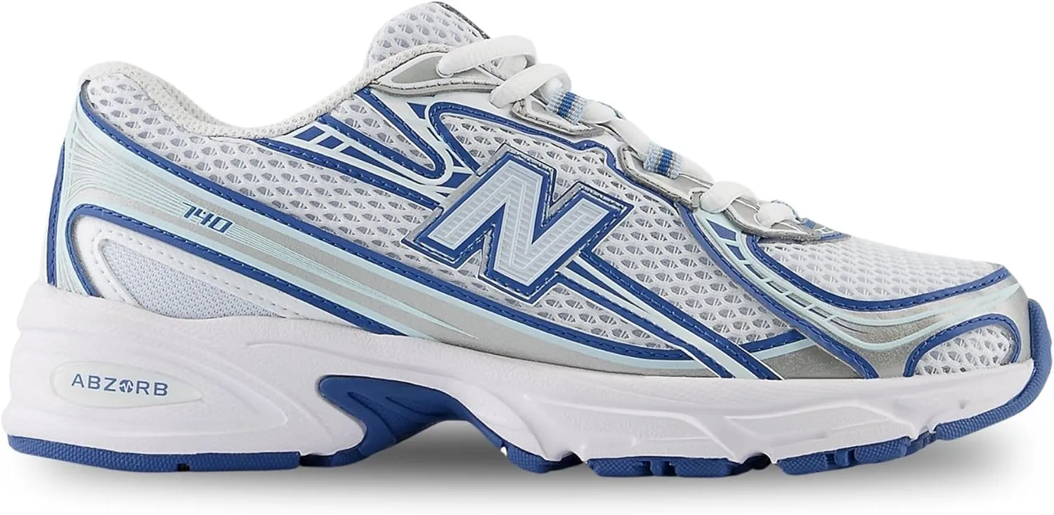 New Balance 740 Big Kids Shoes (Ice Blue Silver, 4)