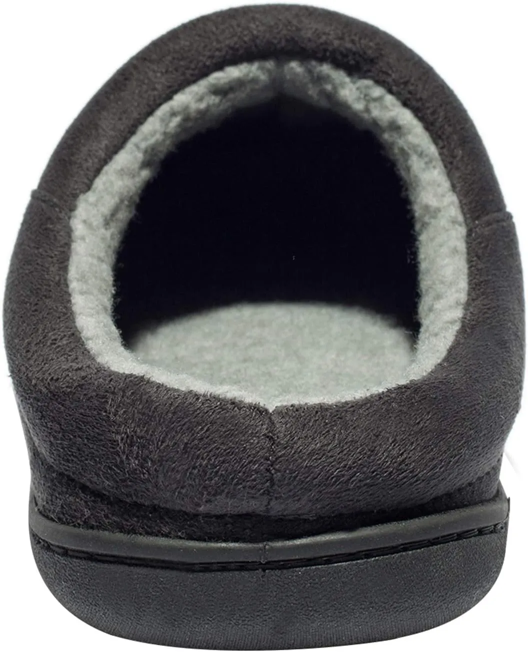 NewDenBer Men's Warm Memory Foam Slippers Suede Plush Fleece Lined Slip on Indoor Outdoor Clog House Shoes