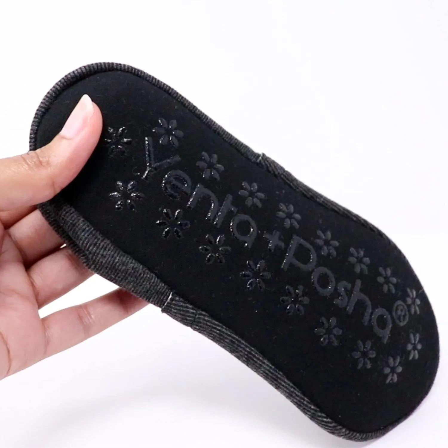 No Show Cushion Lounge Slipper Sock for Women with Anti-Skid Bottom and Heel Grippers
