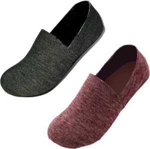 No Show Cushion Lounge Slipper Sock for Women with Anti-Skid Bottom and Heel Grippers