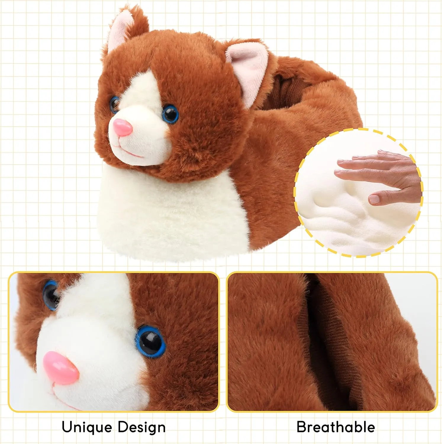 Novelty Women Animal Slippers Cute Soft Plush House Shoes Fluffy Warm Slippers Cartoon Gifts for Birthday Christmas