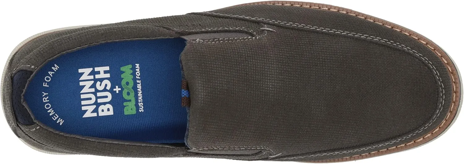 Nunn Bush Men's Otto Moccasin Toe Slip on Leather Loafer with Lightweight Sole