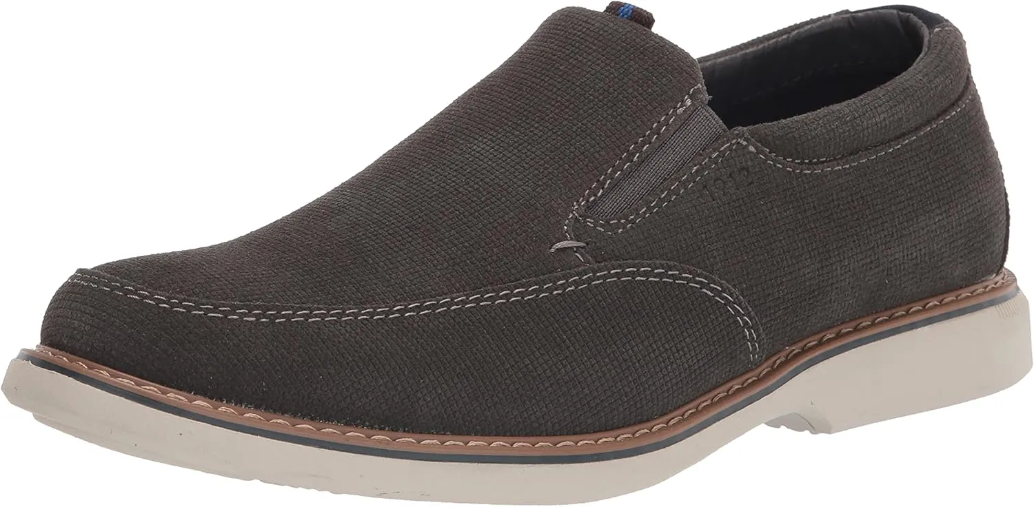 Nunn Bush Men's Otto Moccasin Toe Slip on Leather Loafer with Lightweight Sole