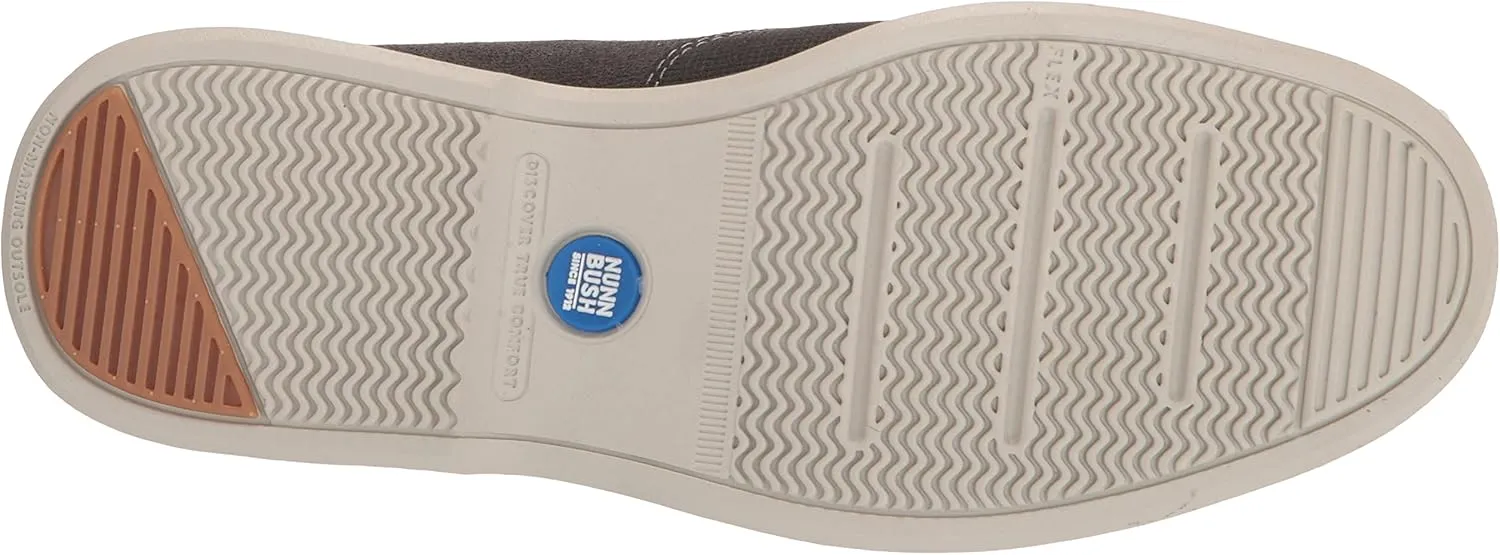 Nunn Bush Men's Otto Moccasin Toe Slip on Leather Loafer with Lightweight Sole