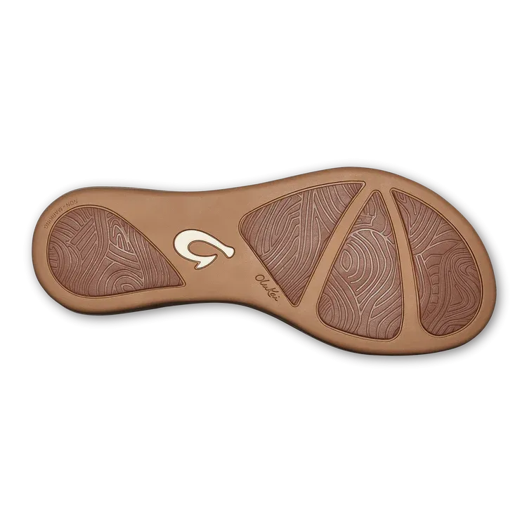 Olukai Women's Honu Leather Beach Sandals - Tan/Tan