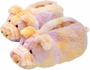 Onmygogo Fuzzy Winter Animal Slippers for Men and Women
