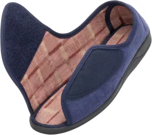 Open Toe Diabetic Slippers for Men Extra Wide Width, Memory Foam Open Toe House Shoes Non Slip - For Seniors Arthritis Swollen Feet