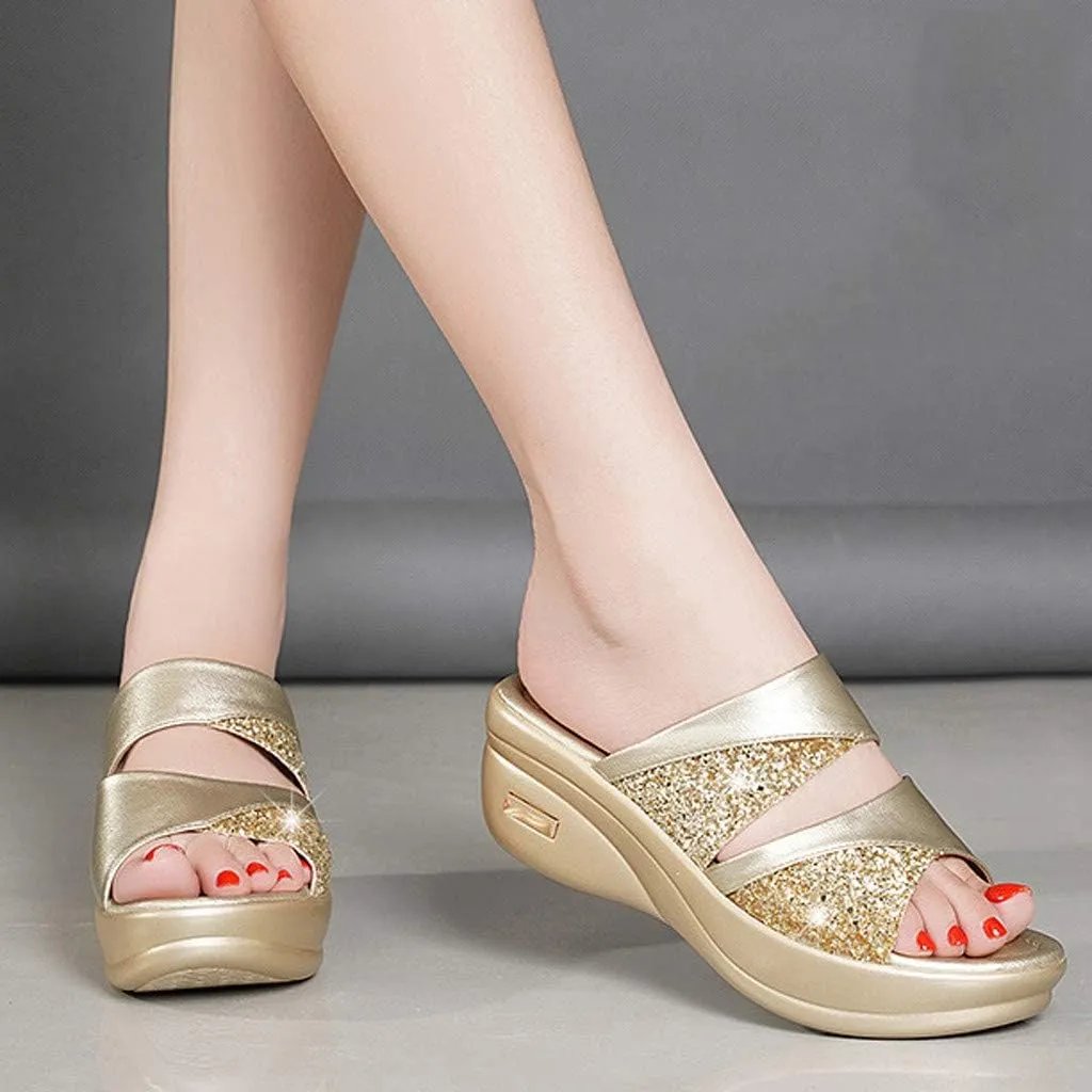 Orthopedic Sandals for Women Wide Width Flip Flops with Arch Support Casual Open Toe Platforms Casual Outdoor Shoes