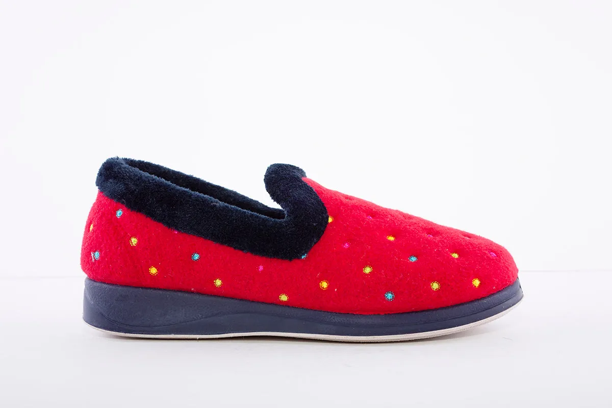 PADDERS - 406 SLIPPER - RED DOT