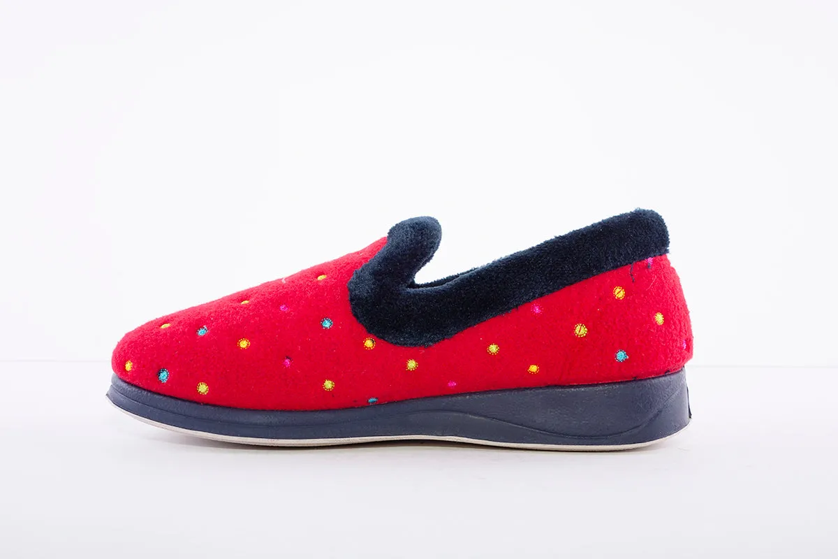 PADDERS - 406 SLIPPER - RED DOT