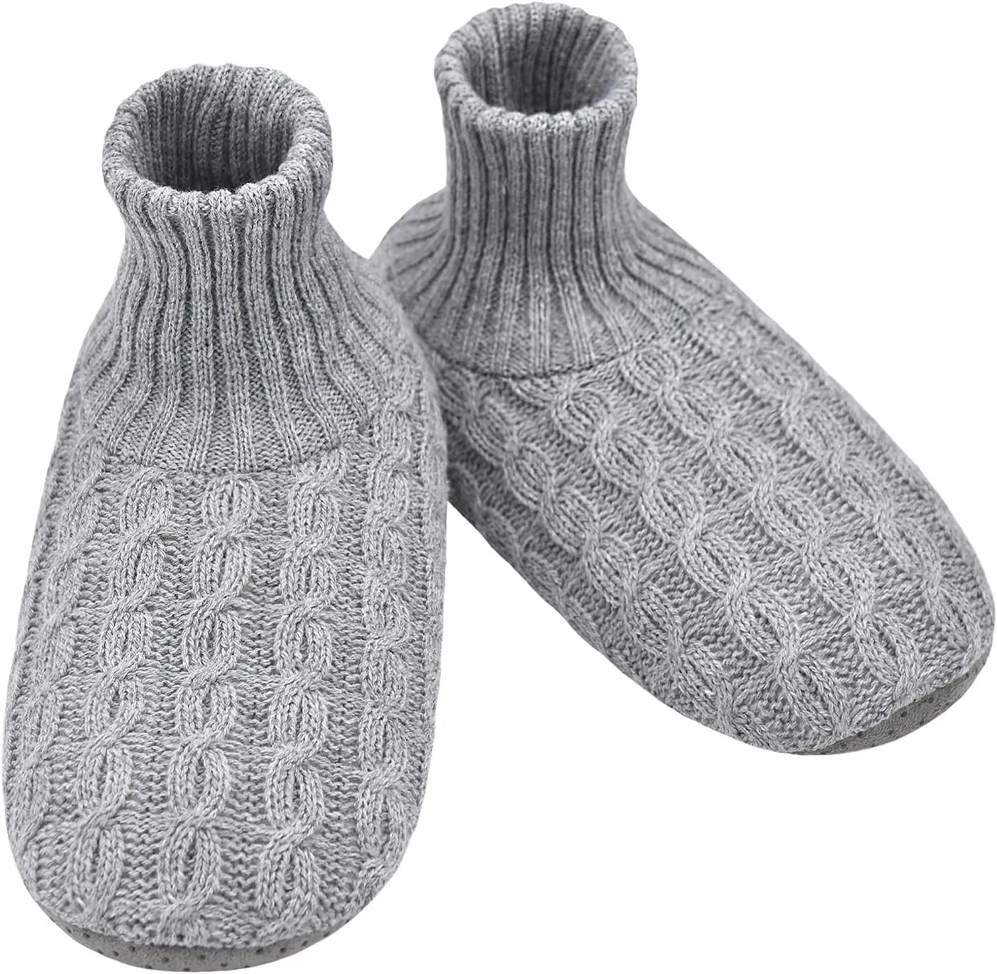 Panda Bros Slipper Socks For Women With Grippers, Fuzzy Womens Slipper Booties With Non Slip Bottoms, Cozy Warm House Slippers