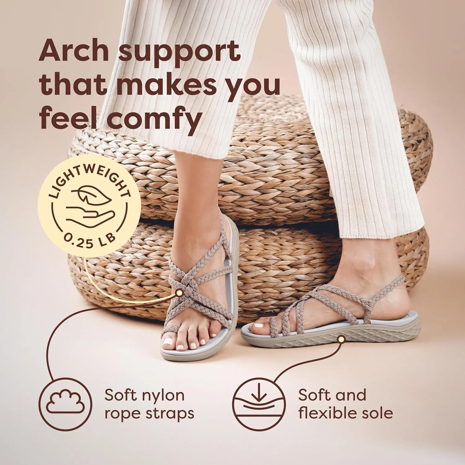 Plaka Explore Walking and Hiking Sandals for Women | Comfortable Summer Sandal with Arch Support | Waterproof Comfy Sandals for Travel, Beach or Poolside
