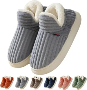 Pluffi Cozy Stylish Slipper, Pluffi Slipper Booties, Winter Fuzzy Warm Thick-Soled Plush House Cloud Slides Men Women