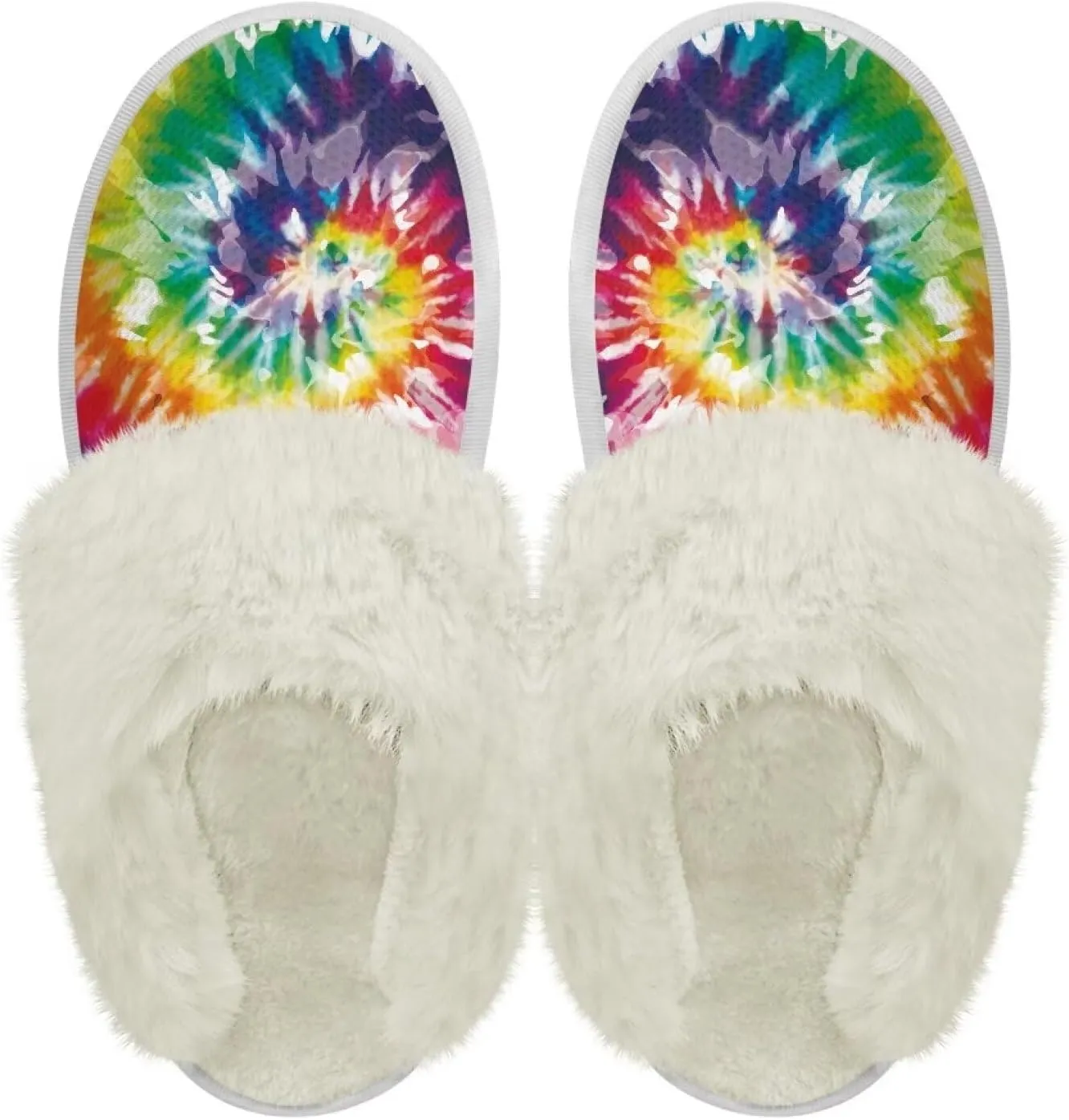 Plush House Shoes for Women Closed Toe House Slipper Warm Flannel Fuzzy Slippers with Non Skid Sole for Indoor