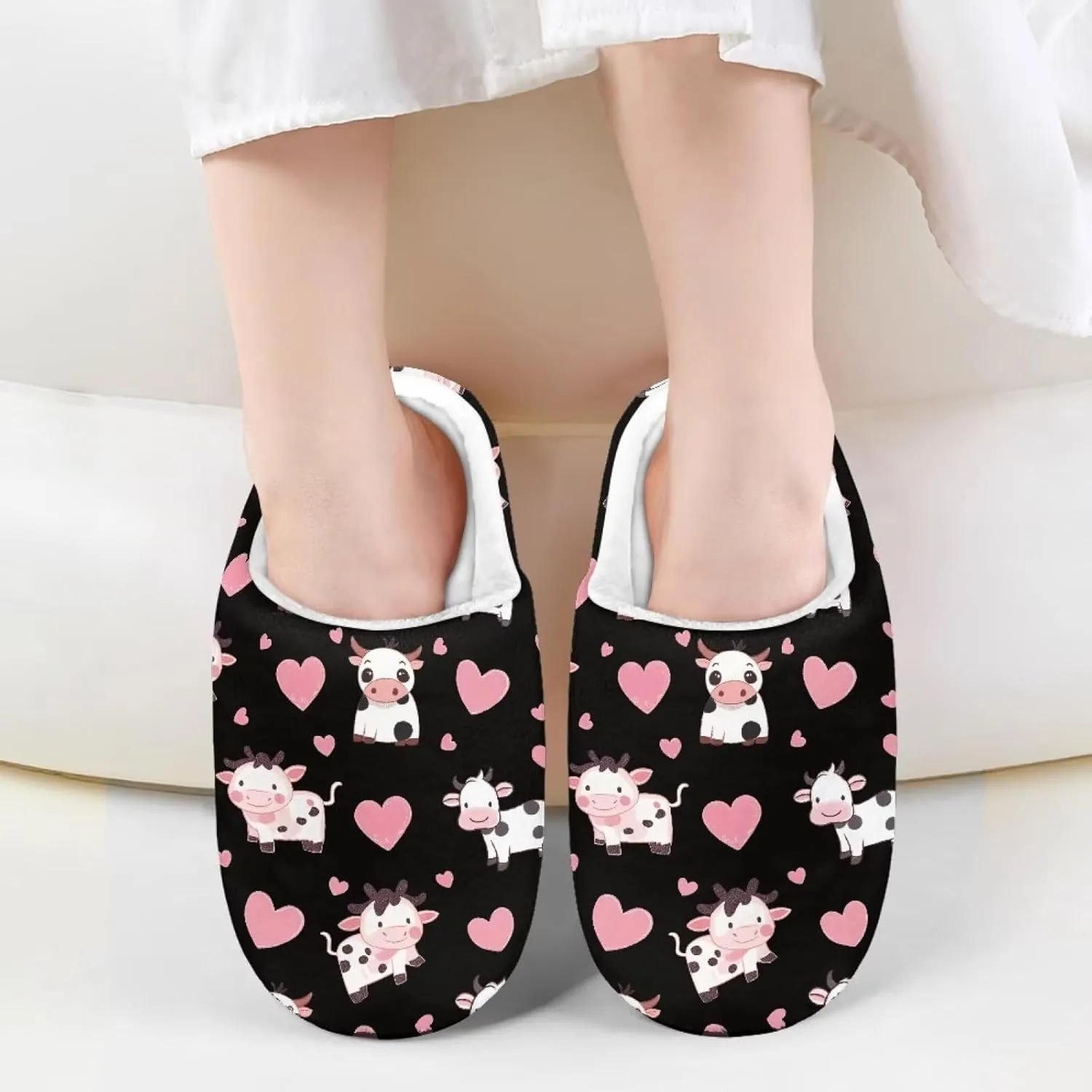 Plush Slippers for Kids Anti-slip House Slippers Warm Bedroom Slippers Cozy House Shoes