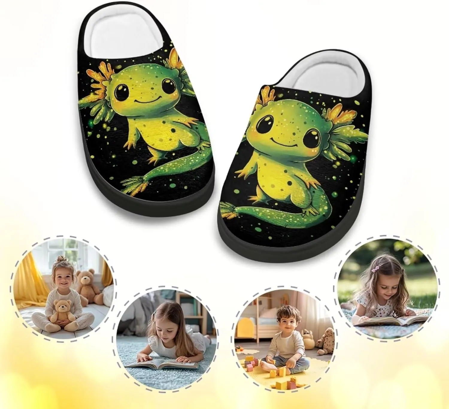 POLERO Cute Slipper for Kids Girls Winter Slippers Warm Indoor House Shoes Boy's Slippers