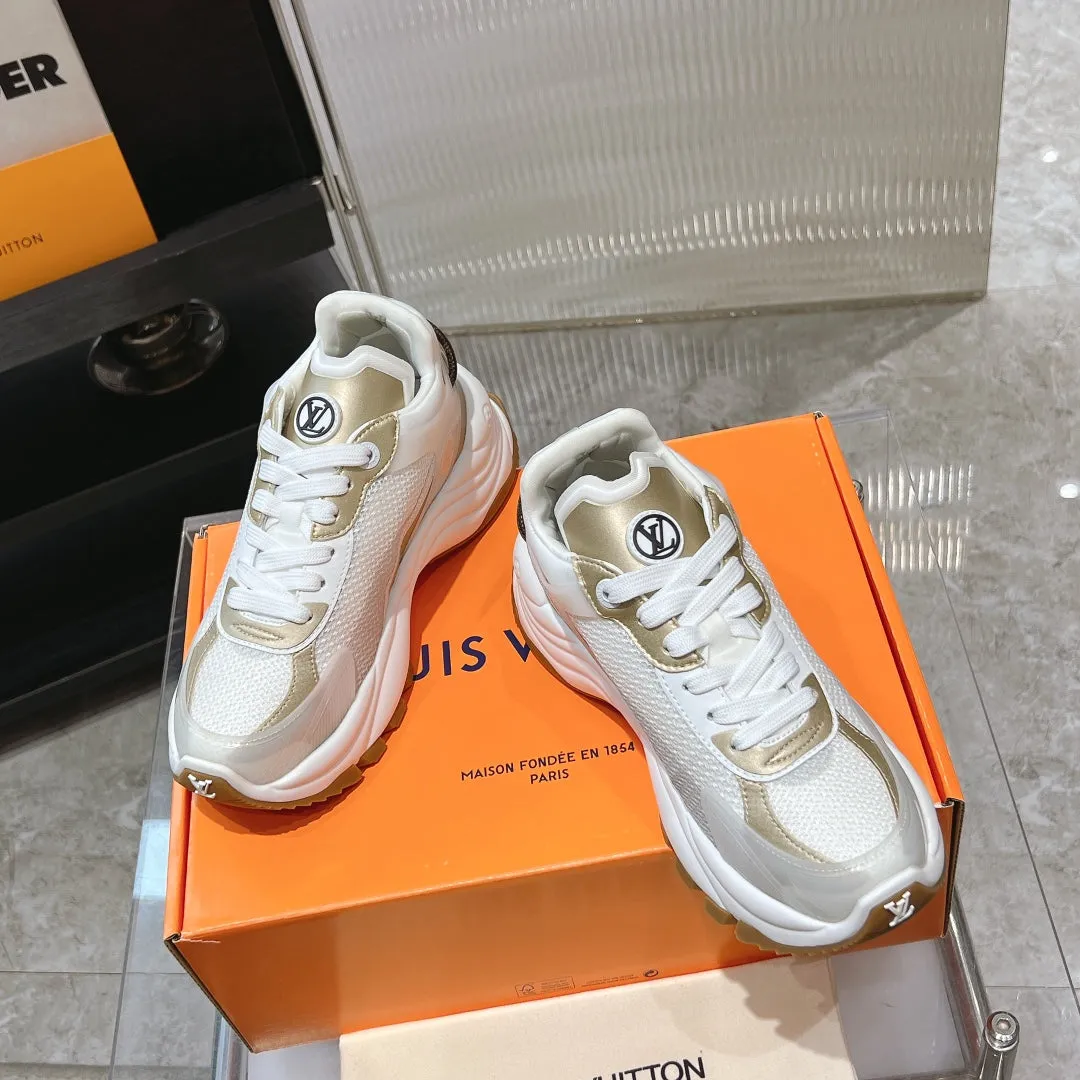 Polyester Louis Vuitton 55 50mm White Gold Fabric Value-for-money Sneaker Mesh Run Functional design