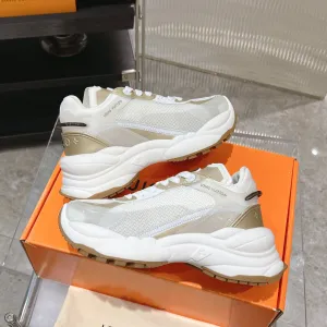 Polyester Louis Vuitton 55 50mm White Gold Fabric Value-for-money Sneaker Mesh Run Functional design