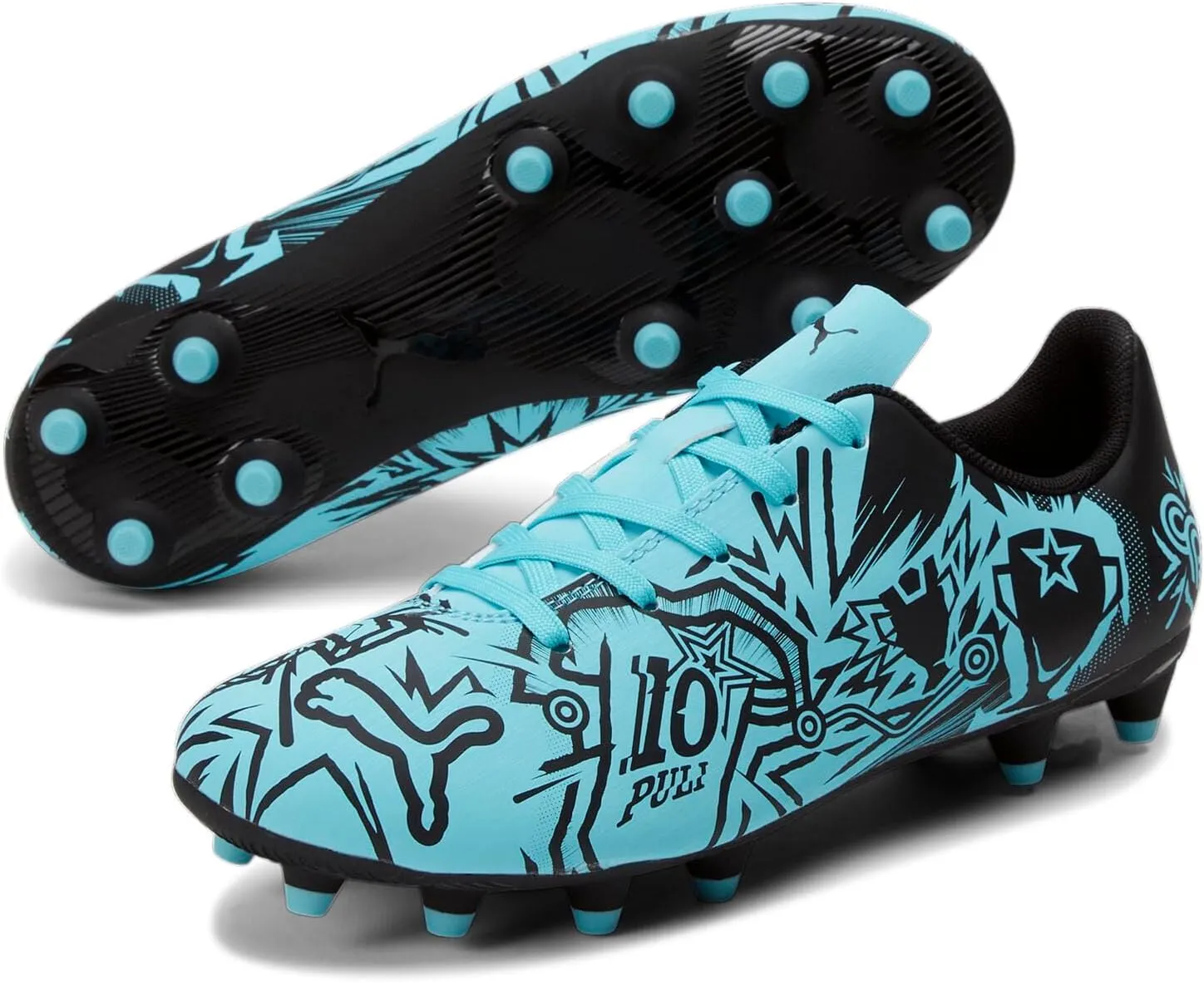 PUMA Unisex-Child Tacto Christian Pulisic Firm, Artificial Ground Soccer Cleats Sneaker