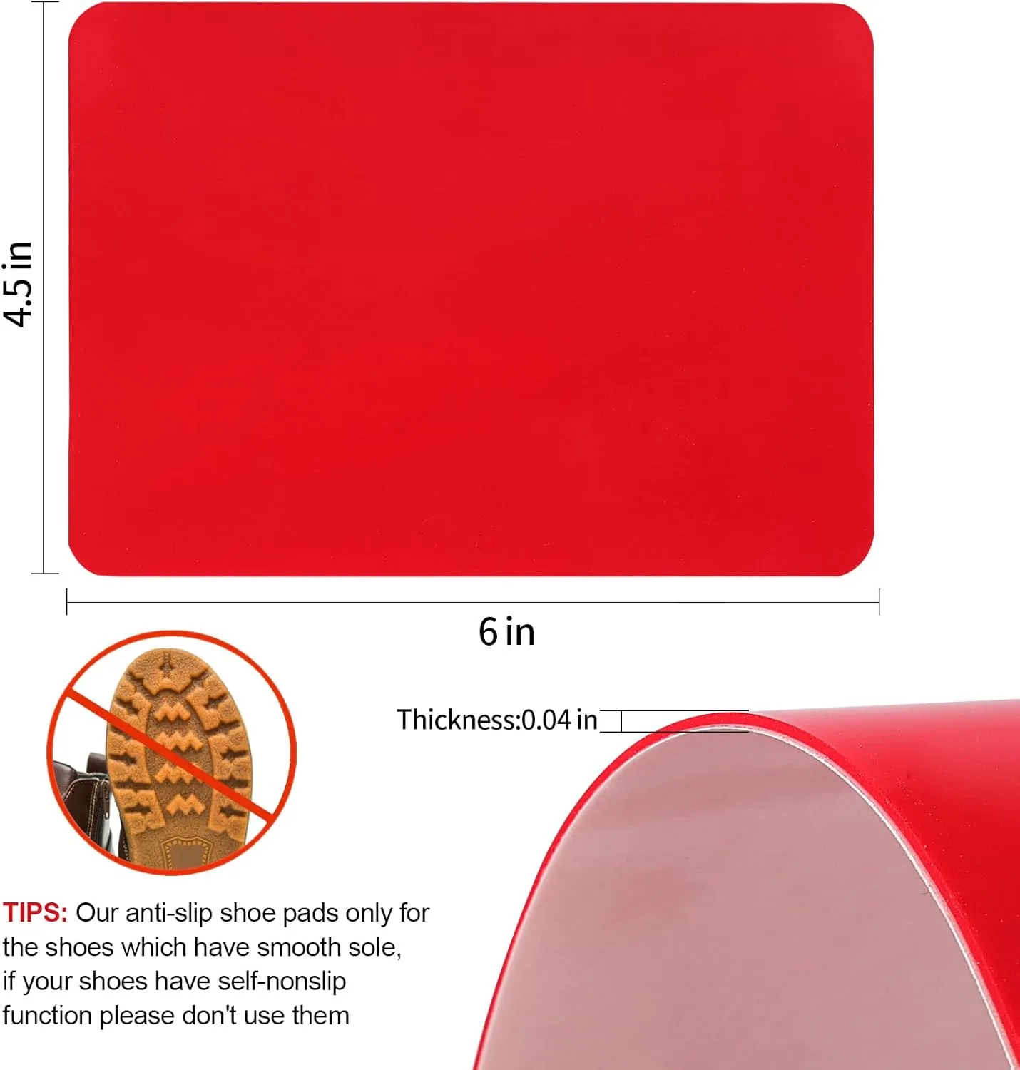 Red Bottoms Self-Adhesive Shoe Protector for Christian Louboutin, Bottom Sole Replacement