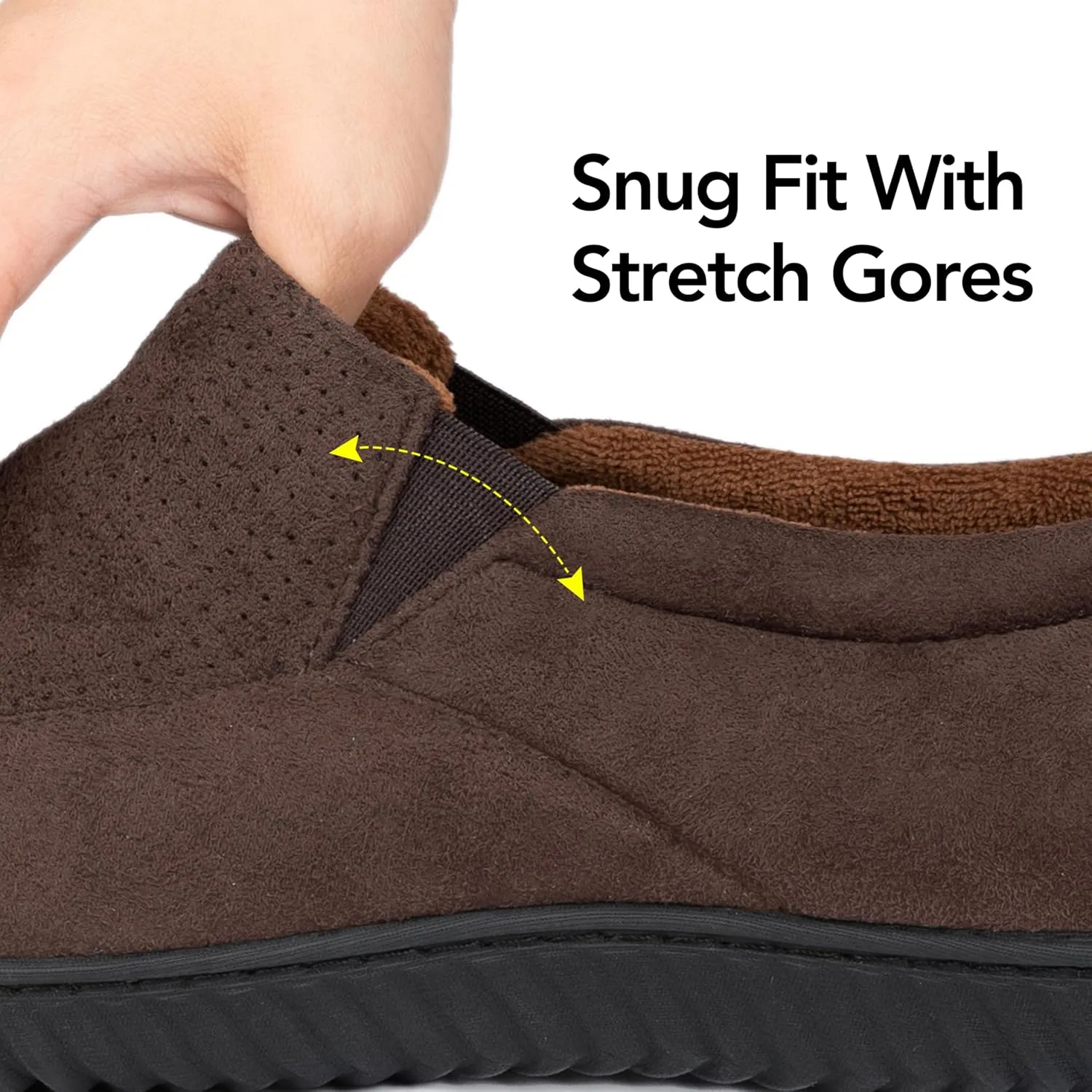RockDove Men's Breathable Mesh Memory Foam Slipper with Nonslip Sole