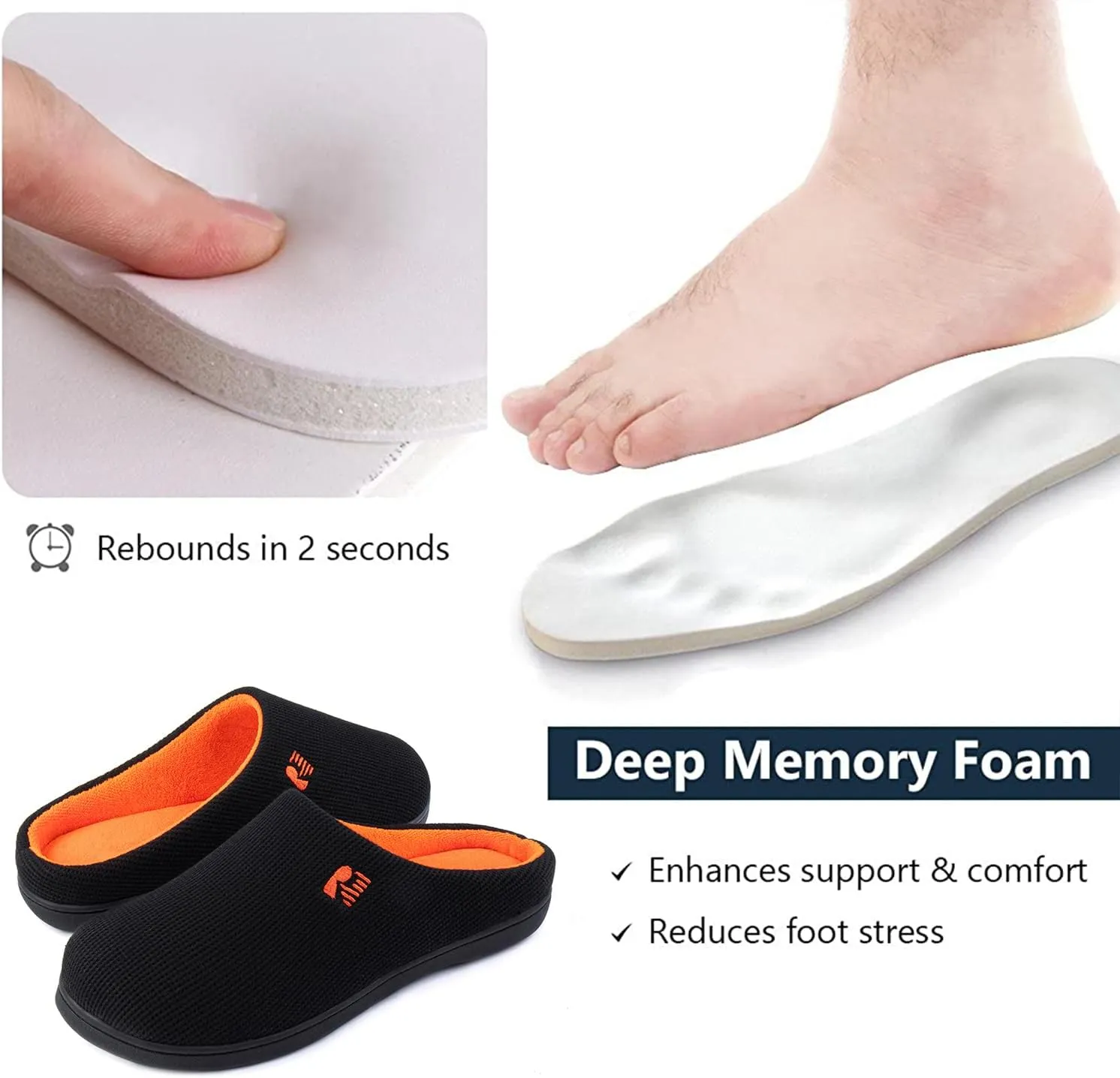 RockDove Men's Original Two-Tone Memory Foam Slipper