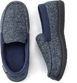 RockDove Men's Tweed Memory Foam Moc Slipper